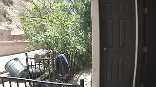 Brunette beauty helps an injured guy to recover