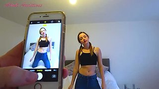 British Eve Gives Her First Blowjob And Swallows