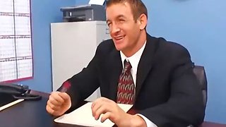 Cute Veronica Vega blows her teacher to get out of detention
