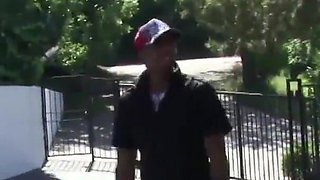 Jayden is a busty ebony skin that fucks a black cock for her creampie