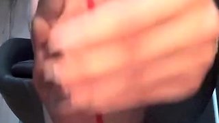 Classy blonde enjoys foot fetish