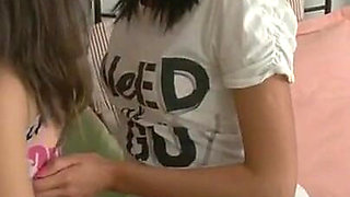 Laura & Ilina Share Two Dildos