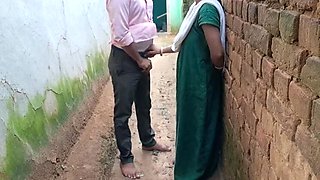 Desi Indian village girl with tight hairy pussy seduces older man
