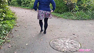 Tits Out in the Woods - Flashing My Big Heavy Stepmommy Milkers and Ass While Out for a Walk in the Forest - so Naughty Arent I
