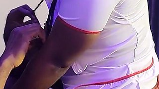 Hot Black Nurse Sexyskaly Suck Her Patient Big Fat Cock Before Riding It