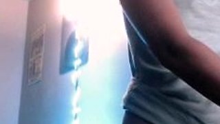 Young amateur teen in solo masturbation playing with herself