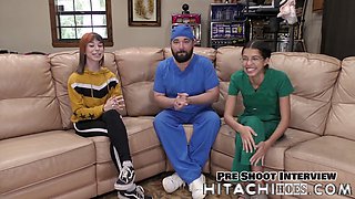 Doctor fetish, the vibrator experiment, bondage