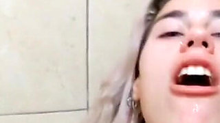 Drinking Pee Yellow and Cum Swallow - Bathroom