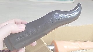 Lovely she-male DaniTheCutie attempts using "traditional" anal invasion beads on her pretty little backside