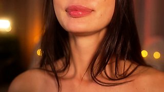 Chubby Brunette Big Boobs Dildo Masturbation