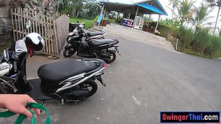 Big bum Asian GF waterfall and shagging