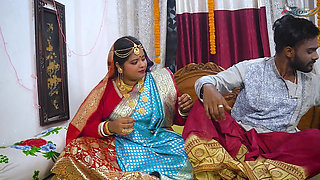 DESI NEWLY MARRIED HUSBAND WIFE HARDCORE FUCK  AT FIRST NIGHT FULL MOVIE ( HINDI AUDIO )