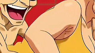 Hentai Granny Gets Double Hot Love for Breakfast