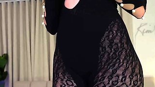 Hungry brunette solo masturbation