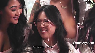 All Asian Lesbian Orgy