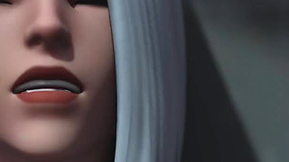 Ashe & D.va From Overwatch Porn - Deepthroat Assist, Wild Double Penetration & Anal Fuck with Big Black Dick