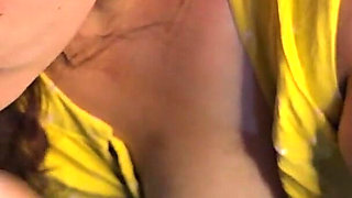 18 Year Old Sucking Stepdads Cock Tits Out POV
