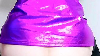 Ebony tranny Brii jerks her black boner in solo masturbation