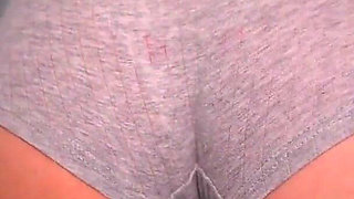 Stepmom MILF Try on Panties and Short Shorts! Try Not Cum