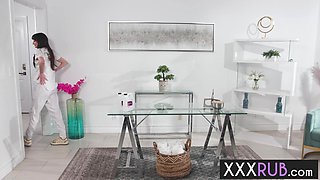 Small tits Lana Smalls riding big dick