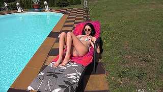 Alyssa Bounty Mesmerizes with Petite Brunette Passion in HD