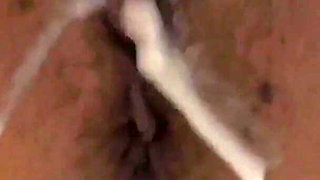 She Comes Home From the Office and Shows off Her Hollow Gangbang