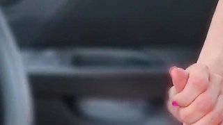A Girl Caught Me Jerking off in the Car and Help Me Cum 4K. Ep 22202