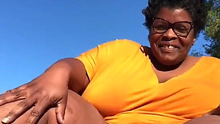 In the Middle of the Parking Flashing My Hairy Pussy