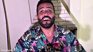 Big Tits Latina Teen Delivers Anal Blowjob and Creampie