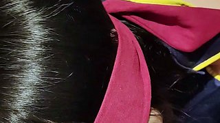 Petite amateur Asian blowjob