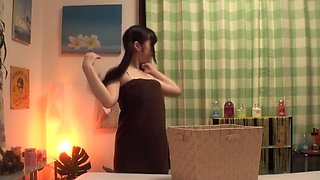 Hot Japanese Teen in Uniform Gets Fingered & Massaged to Pleasure - Blowjob & Creampie