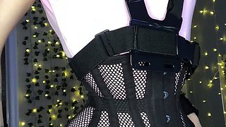 Curly Blonde Teen Records Solo Dildo Masturbation More at