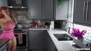 Roomie Freeuse Frenzy: Monster cock JMac, Dwayne Foxxx, and Redhead Nia Bleu in Threesome