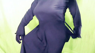 Dirty audio of Indian burqa-clad couple having sex with housewife