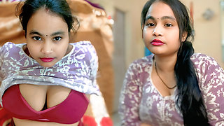Desi Friends Duo Big Boobs Saree Blouse Drop Tease Ultra Hot Bedroom Mms Style
