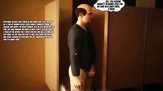 sluty wife fucked by two big black dicks in bathroom restaurant in front your man