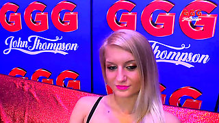 Blonde Bombshell Anna Swallows Big Cum in Casting Couch Fuck