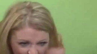 Sophie Dee sucks of her gardner!!