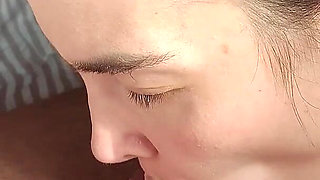 Bent Over for a Quick Fuck with Horny Neighbor and Get Cum on Face Before Husband Came Home