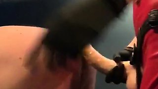 Redhead Latex Mistress Self Strapon
