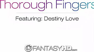 FantasyHD - Lubricated up Fate Love takes sausage from behind