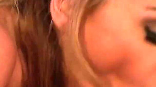 Two big milf have their way with his cock