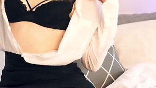 Scoopcake secretary anal dildo play