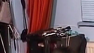 Collared Brunette MILF Deepthroats Master's Thick Cock