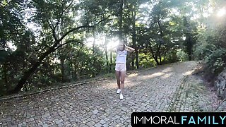 Immoral Family featuring Johnny Nitro and Porno Dan's real orgasm porn