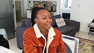 shy Ebony Teen turned into ROUGH secret