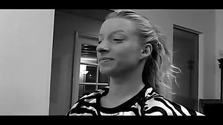 Two Muscly Black Guys Bang a Blonde in Interracial Threesome