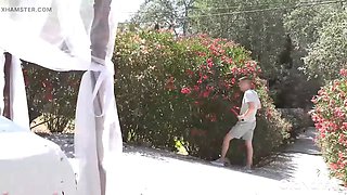 Lacey Starr, Rebecca And Loula Ride Sam In Hot Foursome