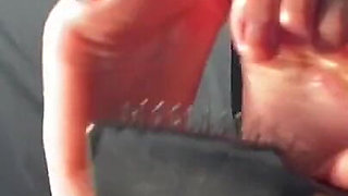 Tickled with a Hairbrush