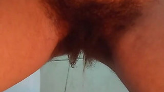Nude Pee and Open Wide Soaked Dripping Bush